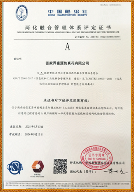 Certificate Of Honor