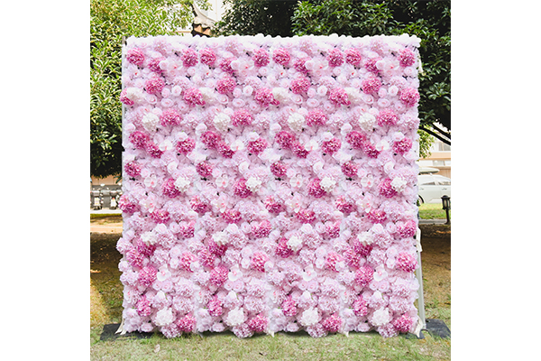 240x240cm Flower Wall-Rose Pink