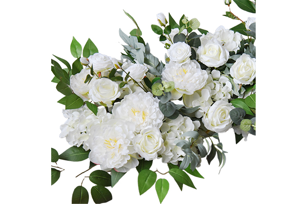200x45cm White And Green Floral Arrangement